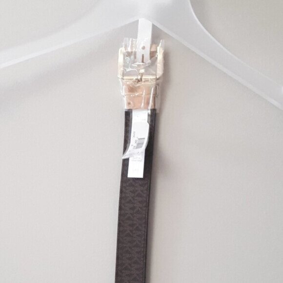 NWT MICHAEL Michael Kors brown & maroon brown reversible belt XL - Picture 5 of 7